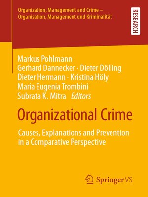 cover image of Organizational Crime